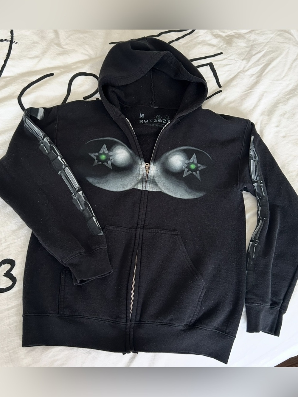 Beyoncé Renaissance World Tour Black Graphic Zip Hoodie